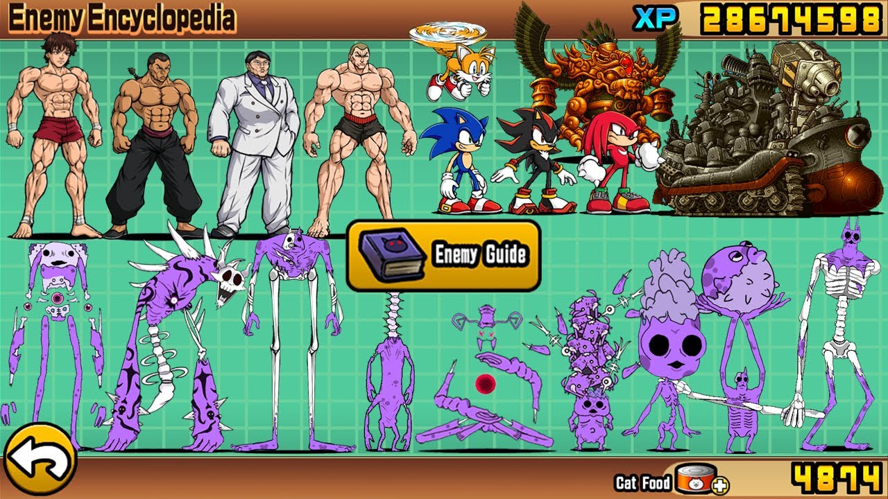 The Battle Cats - Enemy Guide (Ver. 14.5) Fanmade!