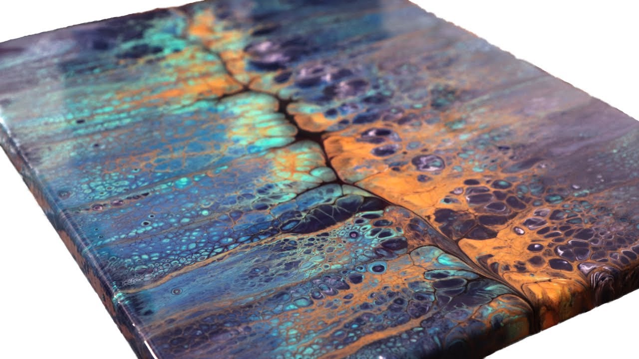 Acrylic Swipe Painting with Color Hype Ready to Pour Paint
