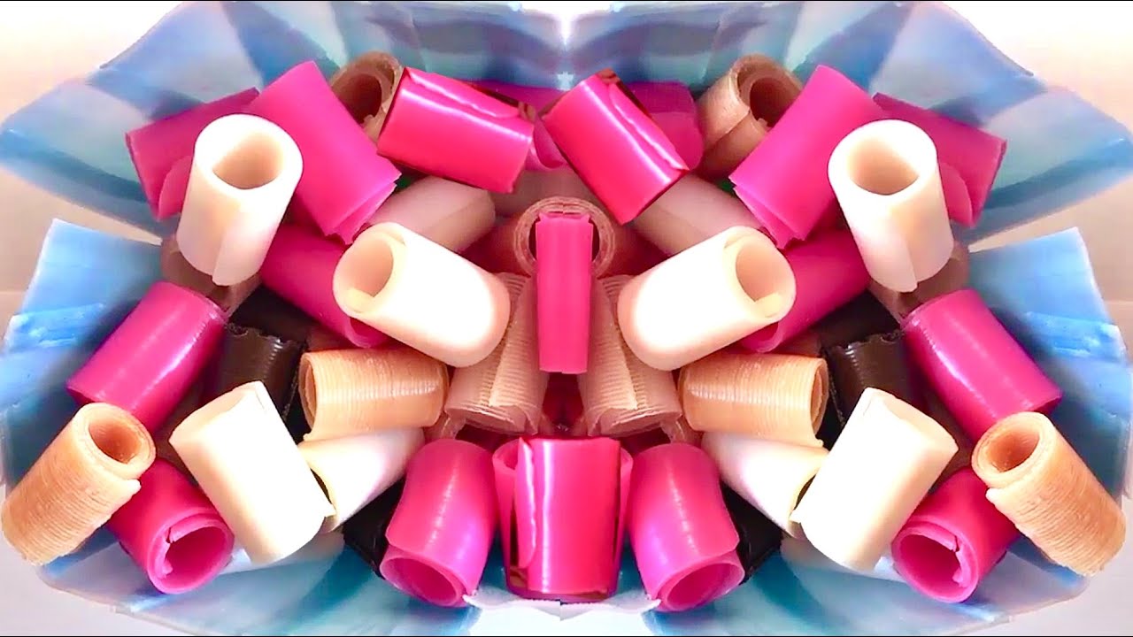 Soap curls crushing | satisfying ASMR soap crunching relaxing sounds