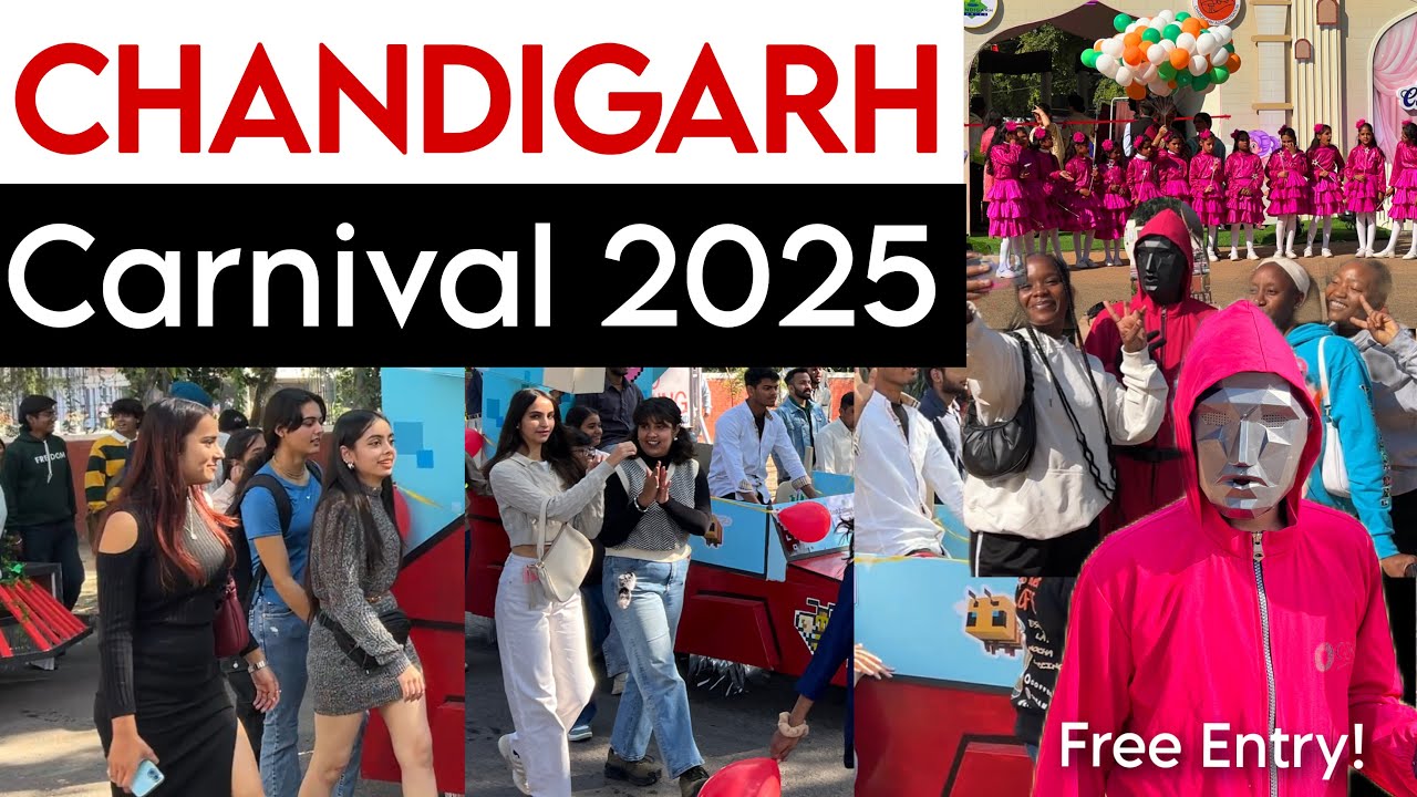 Chandigarh Carnival 2025 | Sector 10 Leisure Valley | Music,Art,Food & Rides  | Chandigarh Carnival