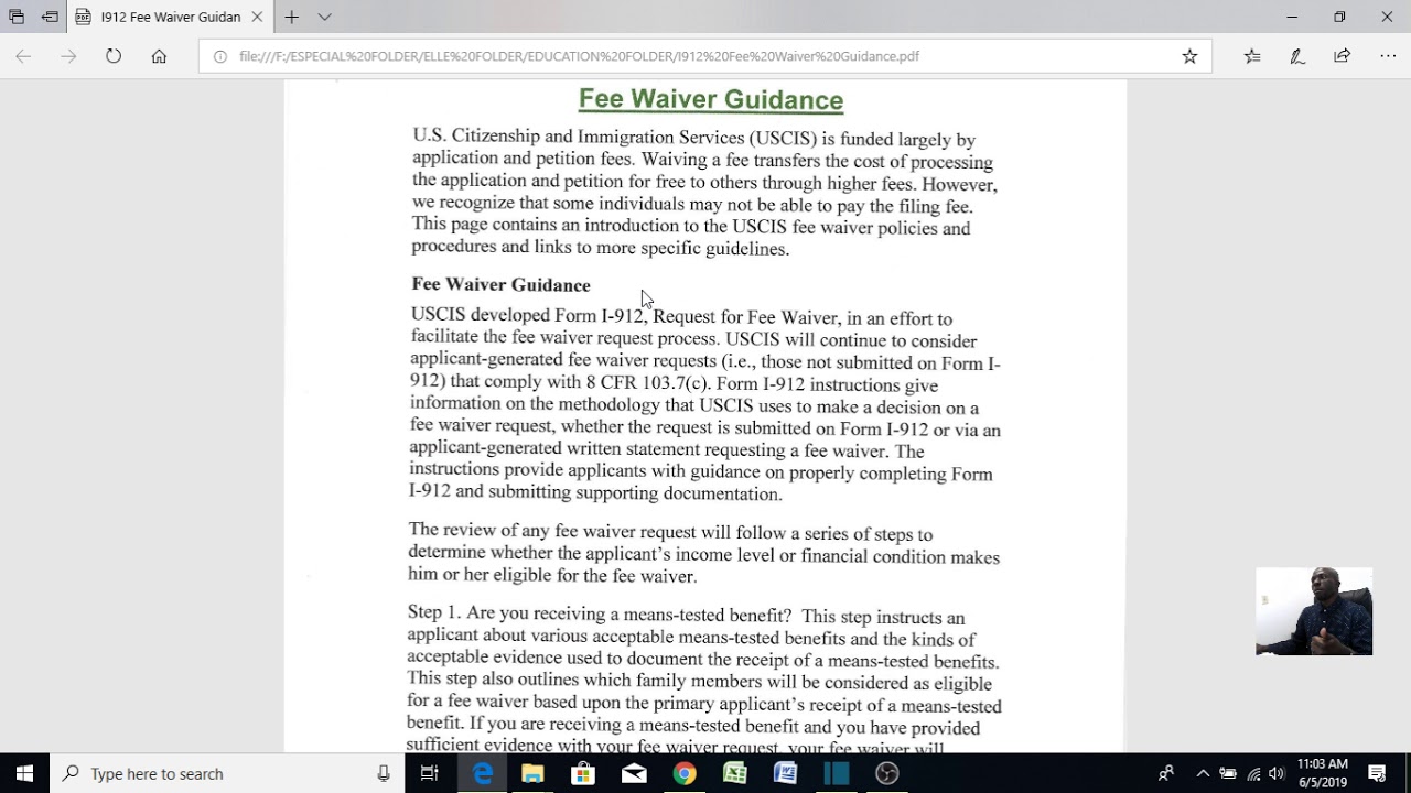 How To Waive The Citizenship or Green Card Renewal Fees/ Fee Waiver Guidance