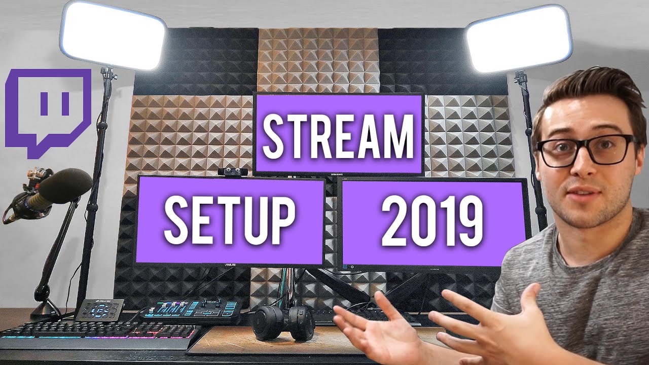 Streaming Setup 2019💻Stodeh Studio Office Tour (ALL links in description)