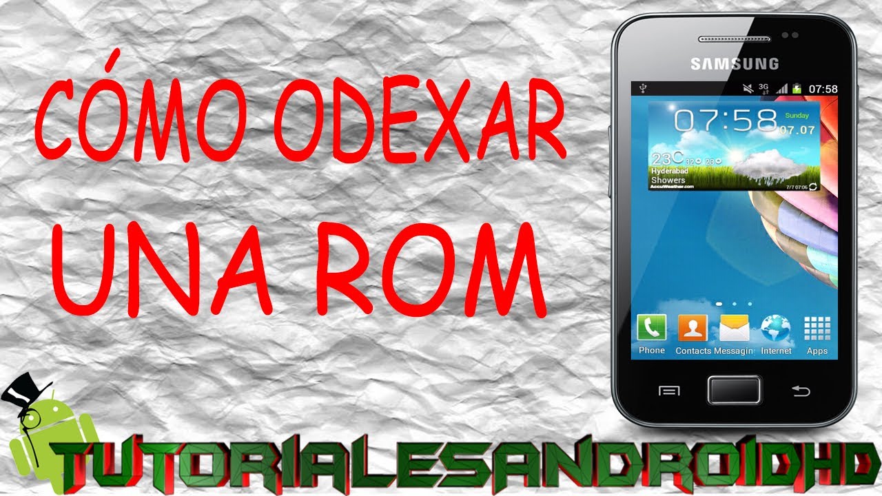 Tutorial cómo deodexar una rom (aumentar espacio) en s5830i/m/c/39i [Español]