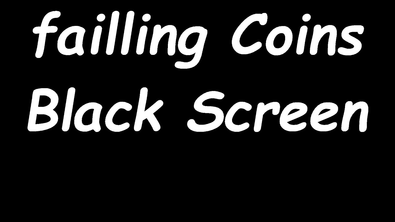 Coins Falling Dark Black Screen 💰 background white noise sound money cash asmr coinage silver
