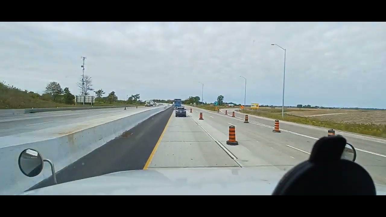 driving threw tilbury on. construction zone 2022