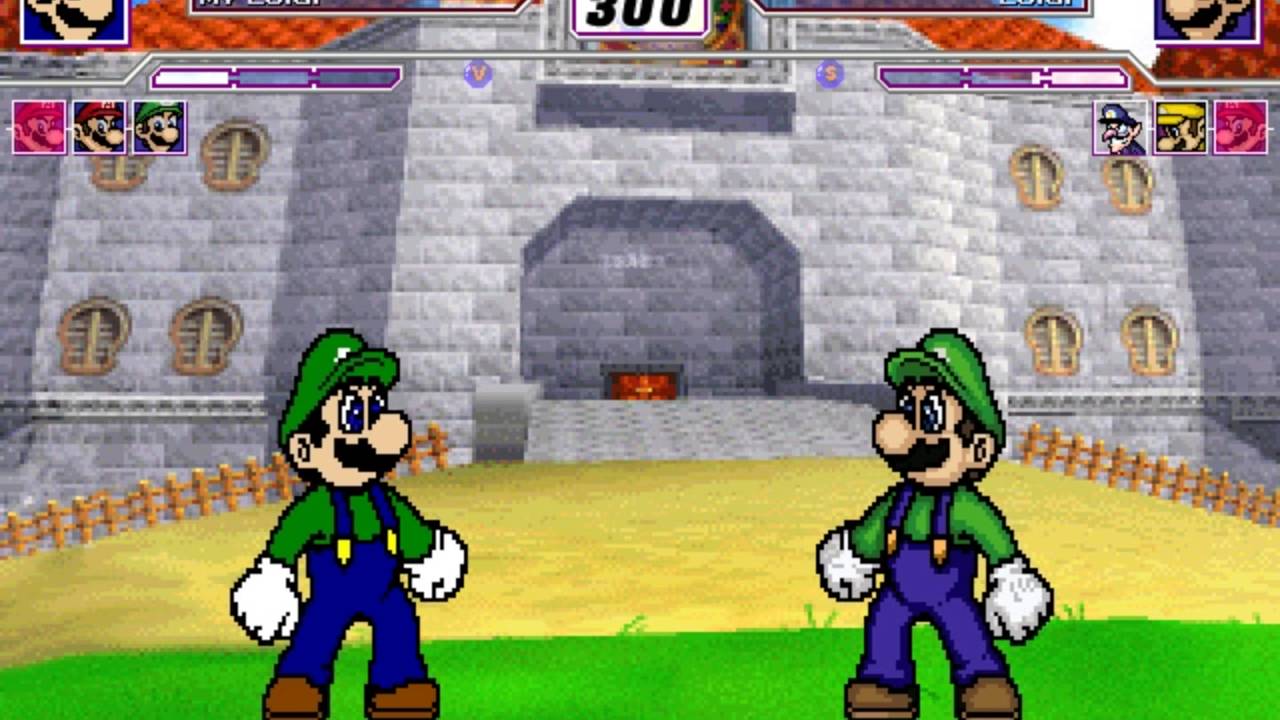 MUGEN Request #84 My Mario Bros & My Wario Bros vs Super Mario, Luigi(SM853) & Super Wario Bros