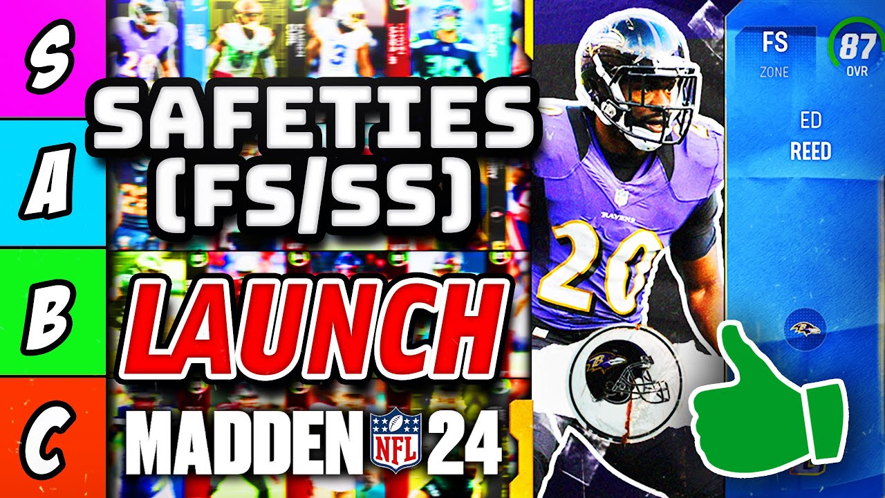 RANKING the BEST Safeties (FS/SS Outdated) in Madden 24 Ultimate Team (Tier List)