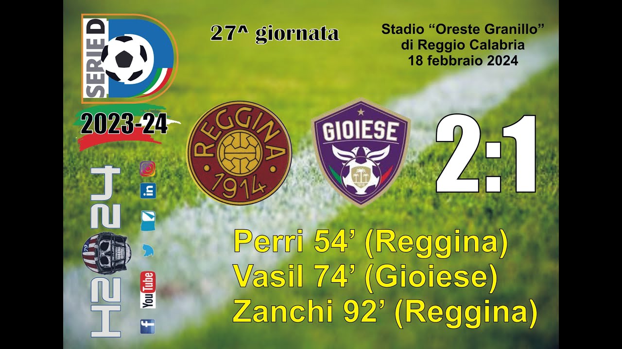 REGGINA GIOIESE 2:1