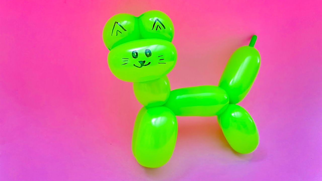 Balondan Kedi😻 Nasıl Yapılır ?  How to Make Balloon Cat👉612