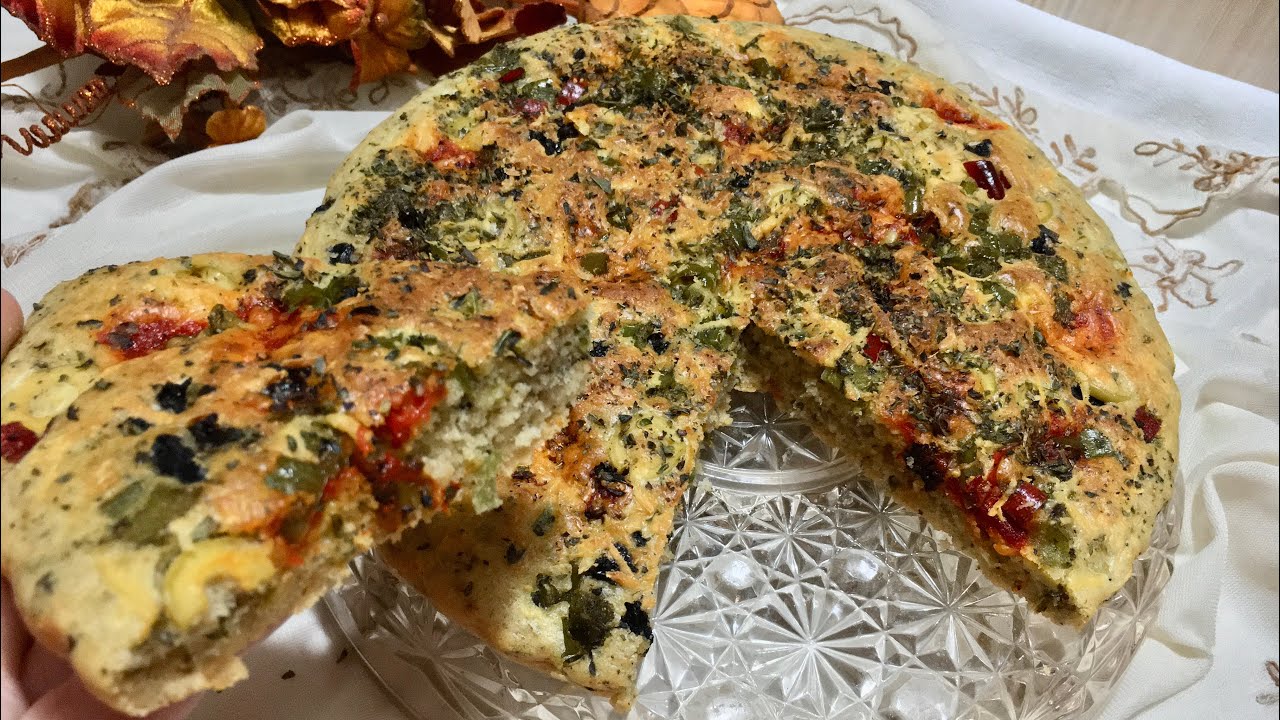 كيكة مالحة 🧀بمذاق البيتزا🍕رائعة المذاق 🤤تستحق التجربة 🤩cake salé au goût pizza 🍕