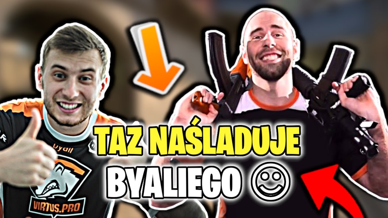 TAZ NAŚLADUJE BYALIEGO 😂😂 POLISH PRO LEAGUE W PIGUŁCE, MHL ON FIRE 💪🔥 - SHOTY CSGO