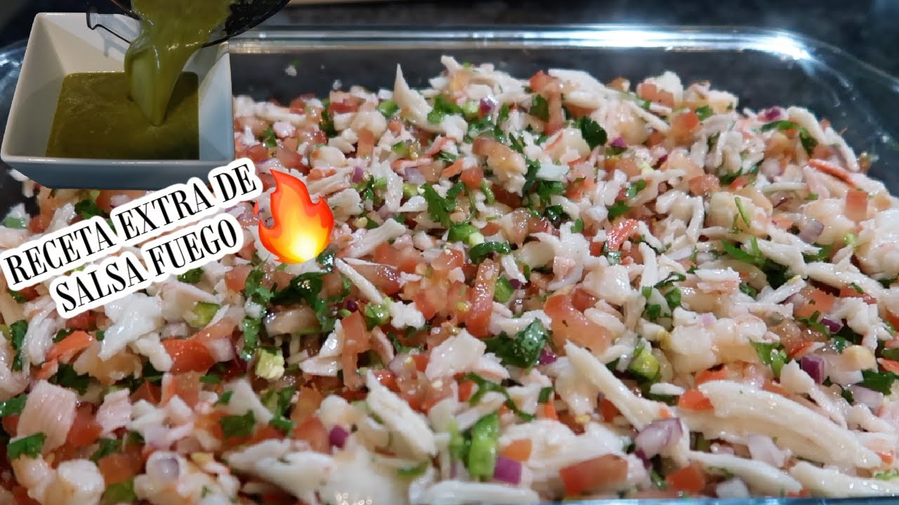 LAS MEJORES TOSTADAS DE JAIBA CON CAMARON + RECETA DE SALSA