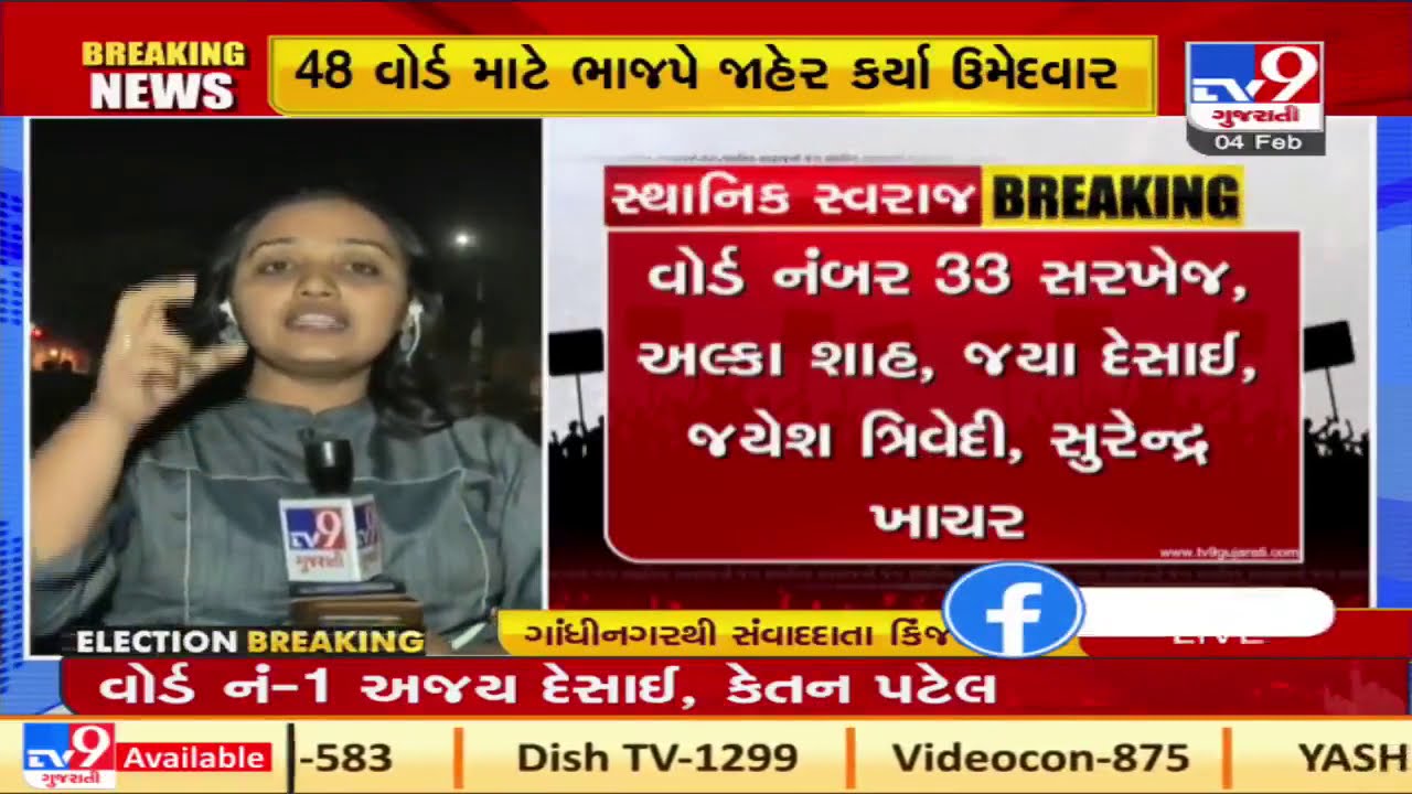 Gujarat BJP announces list of party candidates for Ahmedabad Municipal Corporation election 2021