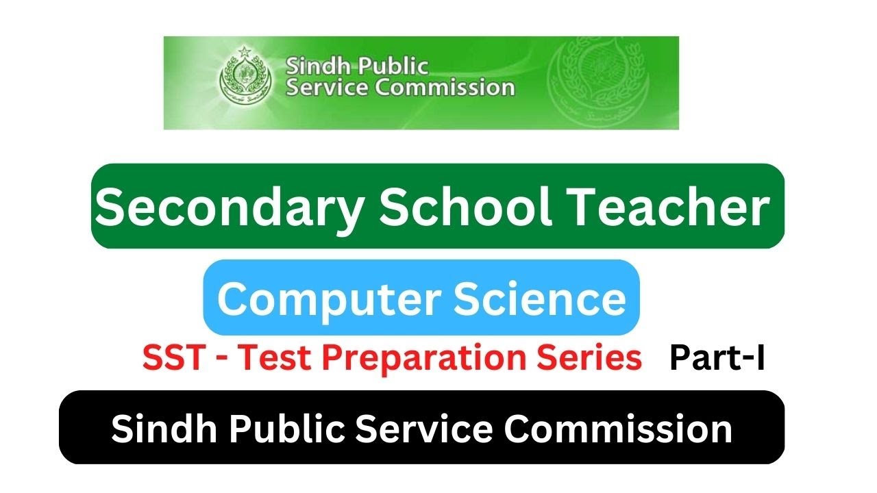 SST Secondary School Teacher | SPSC | Computer Science Part-I | Test Preparation Series