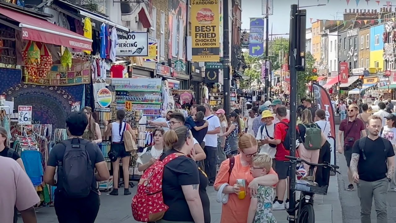 [4K] 🇬🇧 London Camden High Street Waliing Tour: Where Every Shop is a Wild Universe  | England 