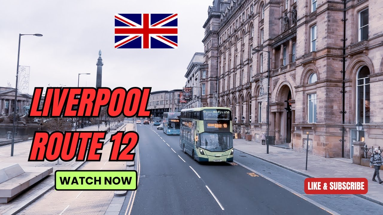Liverpool Bus Route 12 | Queen Square to Stockbridge Village | Travel Video