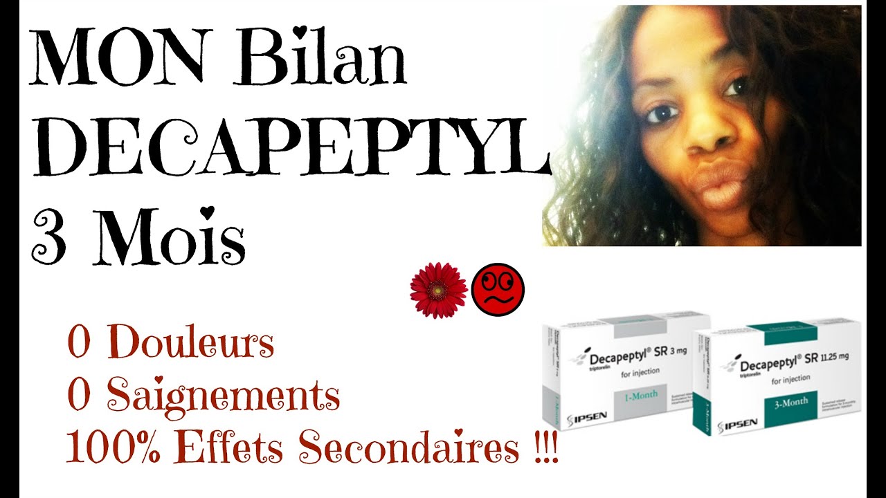 34 - DECAPEPTYL,  Bilan 3 mois - 0 Saignements, 0 Douleurs, 100% Effets Secondaires !!!