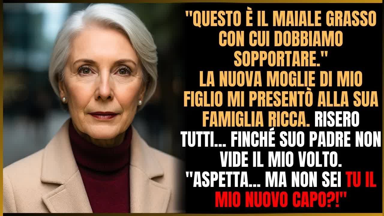 Mia nuora mi chiamò maiale grasso al matrimonio  Poi suo padre vide il milionario acquirente