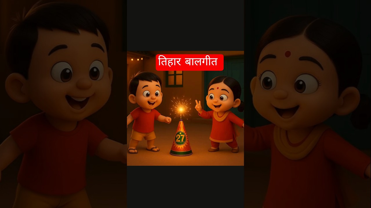 Tihar Song | तिहार आयो | Nepali Rhymes For kids | बालगीत | Dashain Tihar Song 