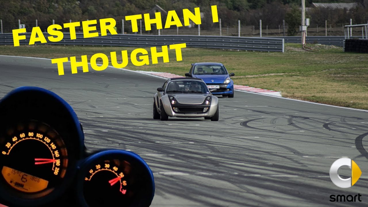 Маленький, но мощный: Smart Roadster на трассе Гробник
