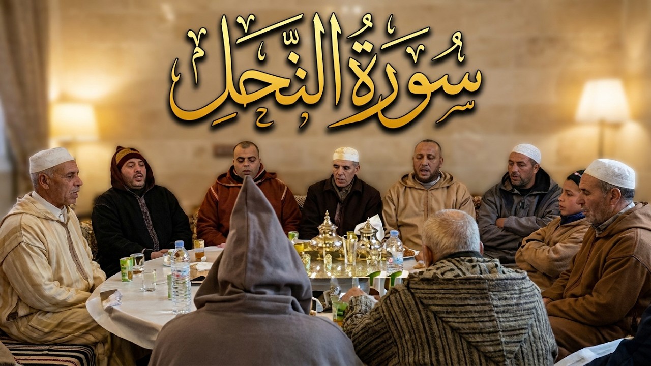 اسي احمد و اسي لخضر في قراءة جماعية لما تيسر من سورة النحل  مع مجموعة من طلبة بني درار جزاهم الله