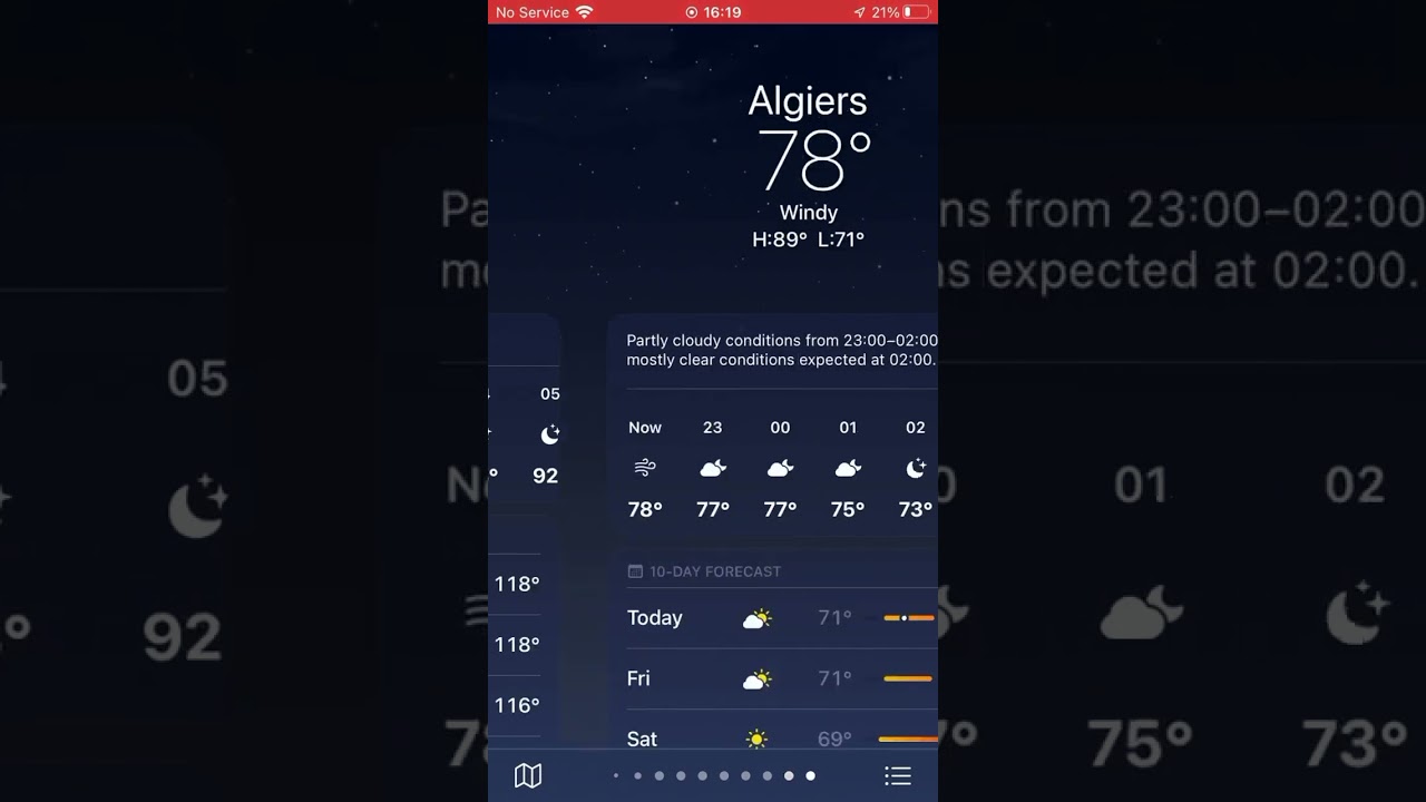 Weather animation for movie