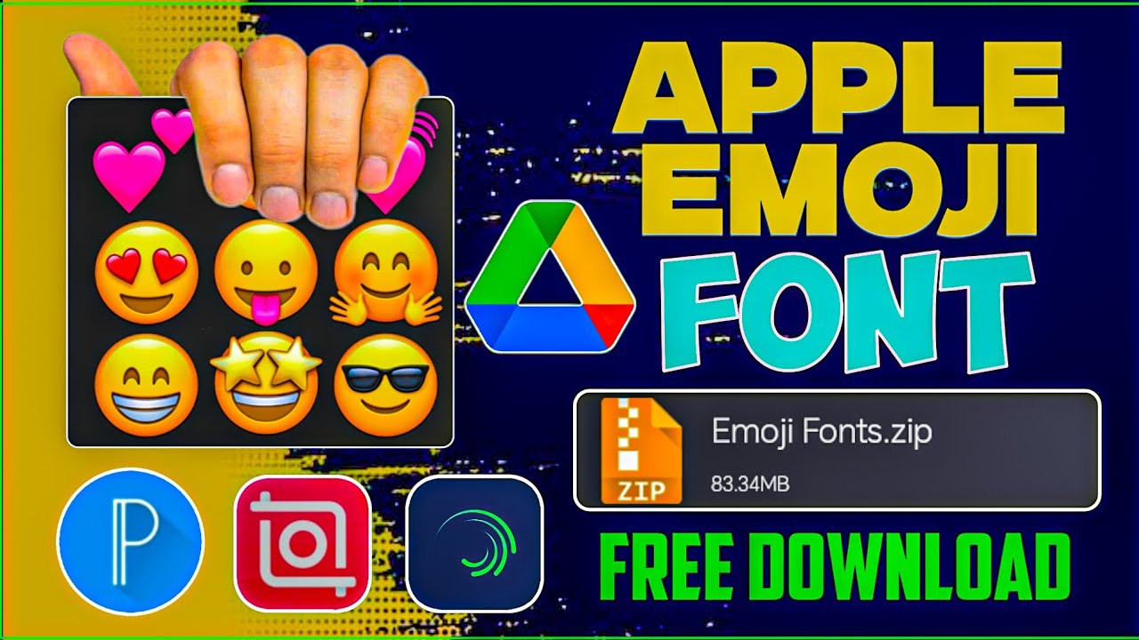 How To Add iPhone Emoji In Pixellab | How To Add Apple Emoji In Android | iPhone Emoji in PixelLab 💕