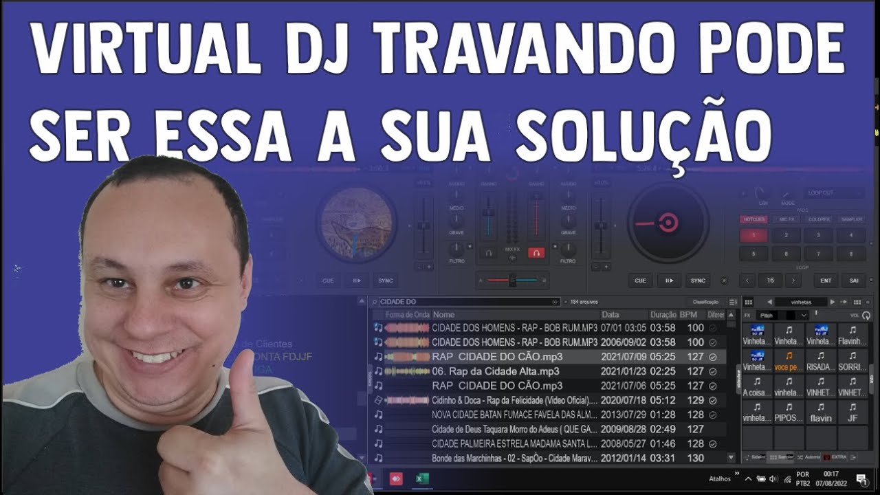 VIRTUAL DJ TRAVANDO PODE SER ESSA A SUA SOLUÇÃO