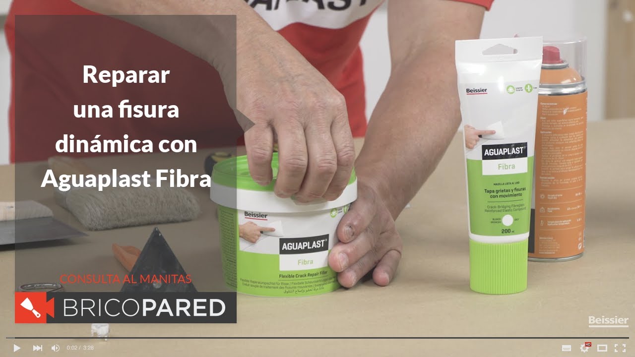 Reparar una fisura dinámica con Aguaplast Fibra