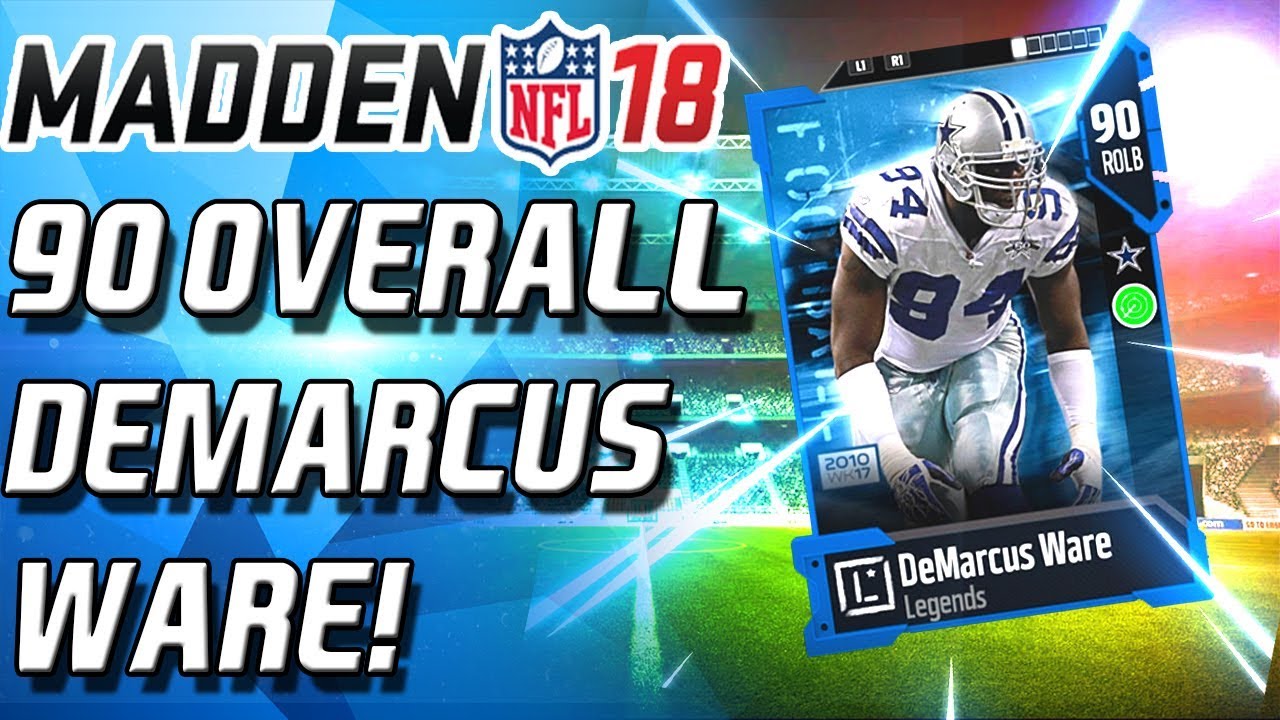 90 OVERALL DEMARCUS WARE! WRONG STATS! - Madden 18 Ultimate Team