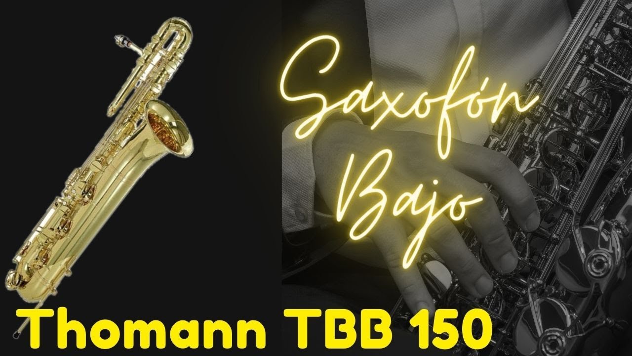 Probando el saxofón bajo Thomann TBB 150