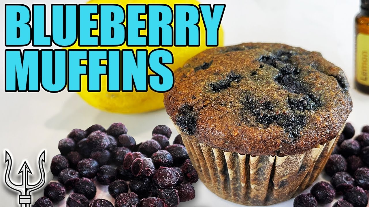 SUPER TASTY *BLUEBERRY MUFFINS* w LEMON & POPPYSEED - GF HEALTHY BREAKFAST | DELICIOUS & NUTRITIOUS