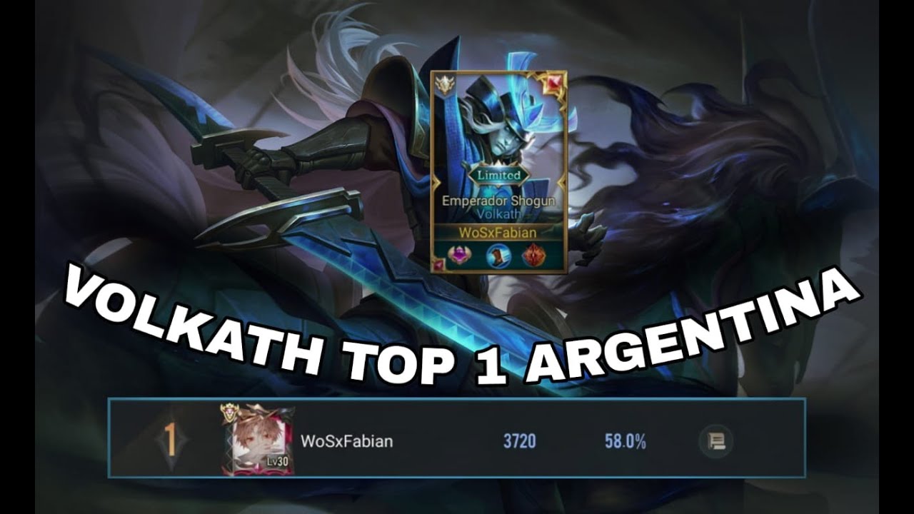 TOP 1 VOLKATH GAMEPLAY| ROAD TO BEST SERVER LATAM| | AoV | 傳說對決 | RoV | Li&ecirc;n Qu&acirc;n Mobile