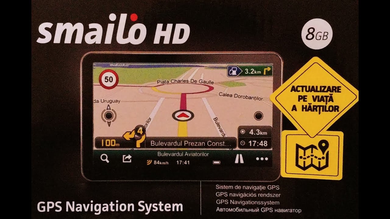 Unboxing si pareri Sistem de navigatie Smailo HD 4.3