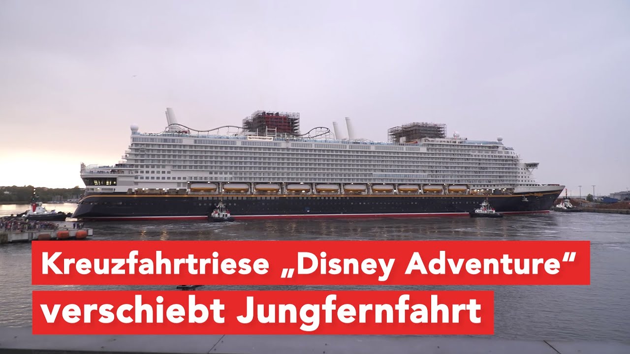 Jungfernfahrt des Kreuzfahrtriesen &bdquo;Disney Adventure&ldquo; ab Singapur verschoben