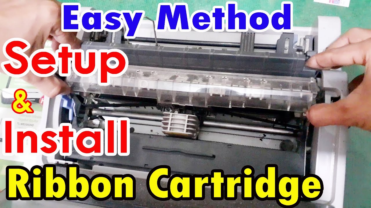 Setup and install new ribbon cartridge | Epson LQ310 ribbon cartridge  install | Epson LQ310 printer