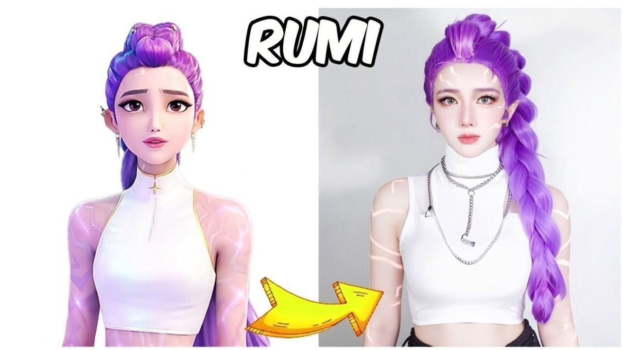 KPOP Demon Hunters in Real Life 🎵🔥 | TikTok Version 💃 Guess the Demon Hunters Character by Moves!
