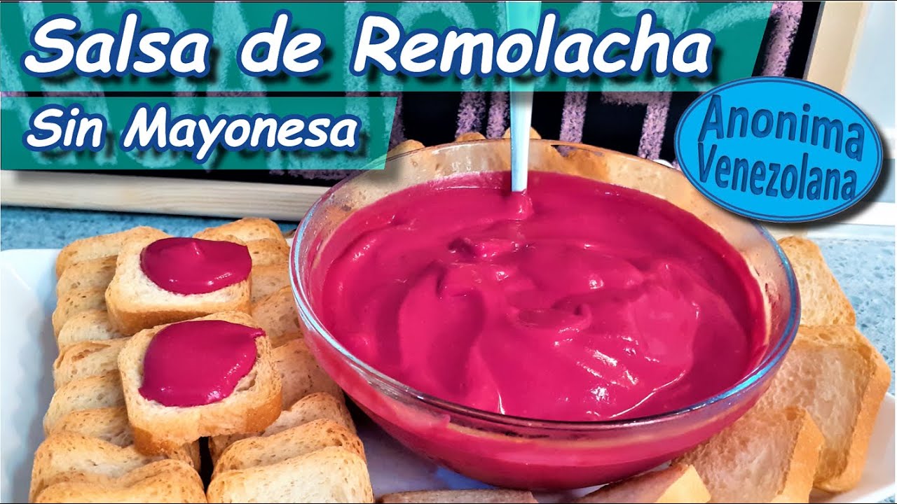 Como hacer Salsa de Remolacha SIN MAYONESA - DIP de Remolacha con 3 Ingredientes