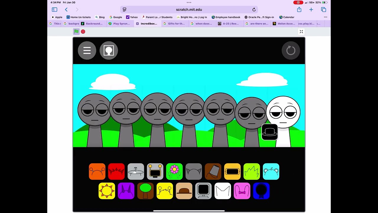 My Sprunki mod called Sprunki but only has 6 modded characters