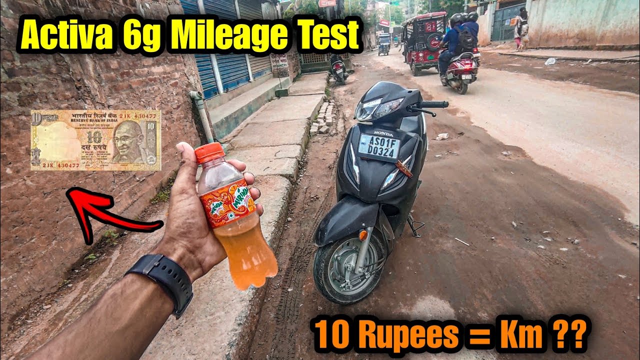Activa 6g Bs6 10 Rupees Petrol Mileage Test 😱