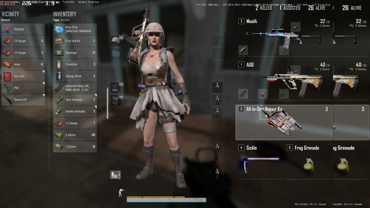PUBG TEST | RYZEN 7800X3D + RTX 5060 8GIG VERY LOW 1728X1080p