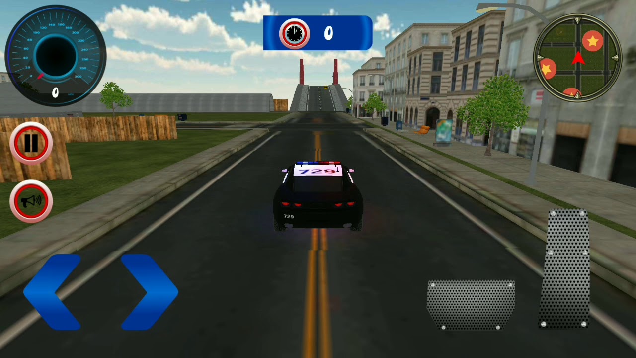 Police Car Chase Crime City Driving Simulator 3D - Kids Games FHD