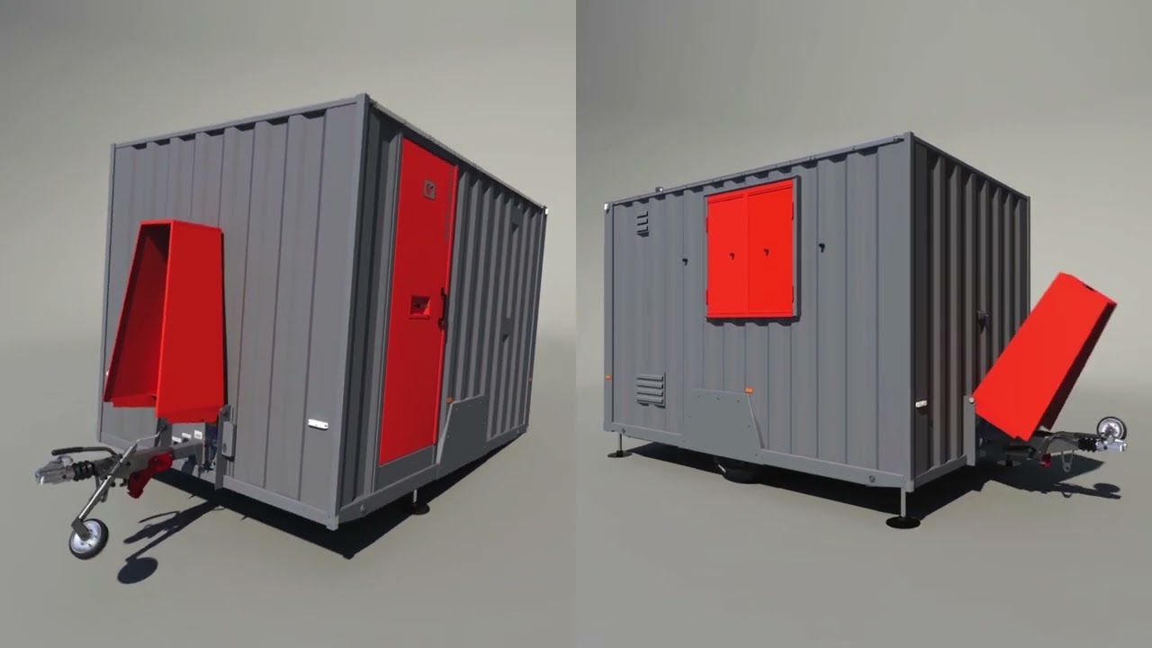 Rawley 12ft Mobile COMBI-GEN Welfare Unit - Walk Through