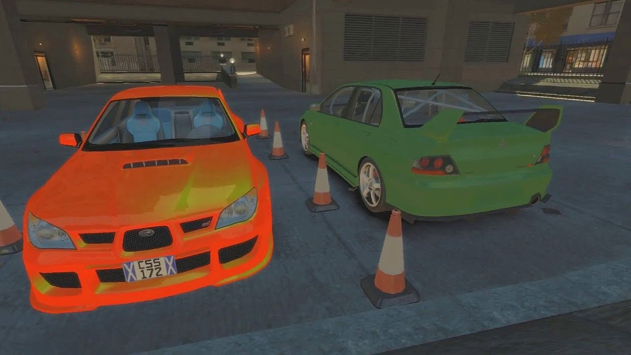 GTA 4 - AMAZING Drifting Gymkhana 5 - Evo V's Subaru