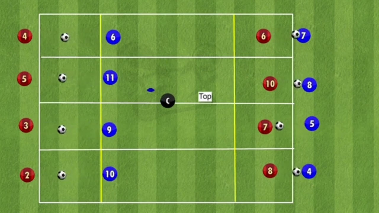 Exercice physique avec ballon vitesse entraînement de foot