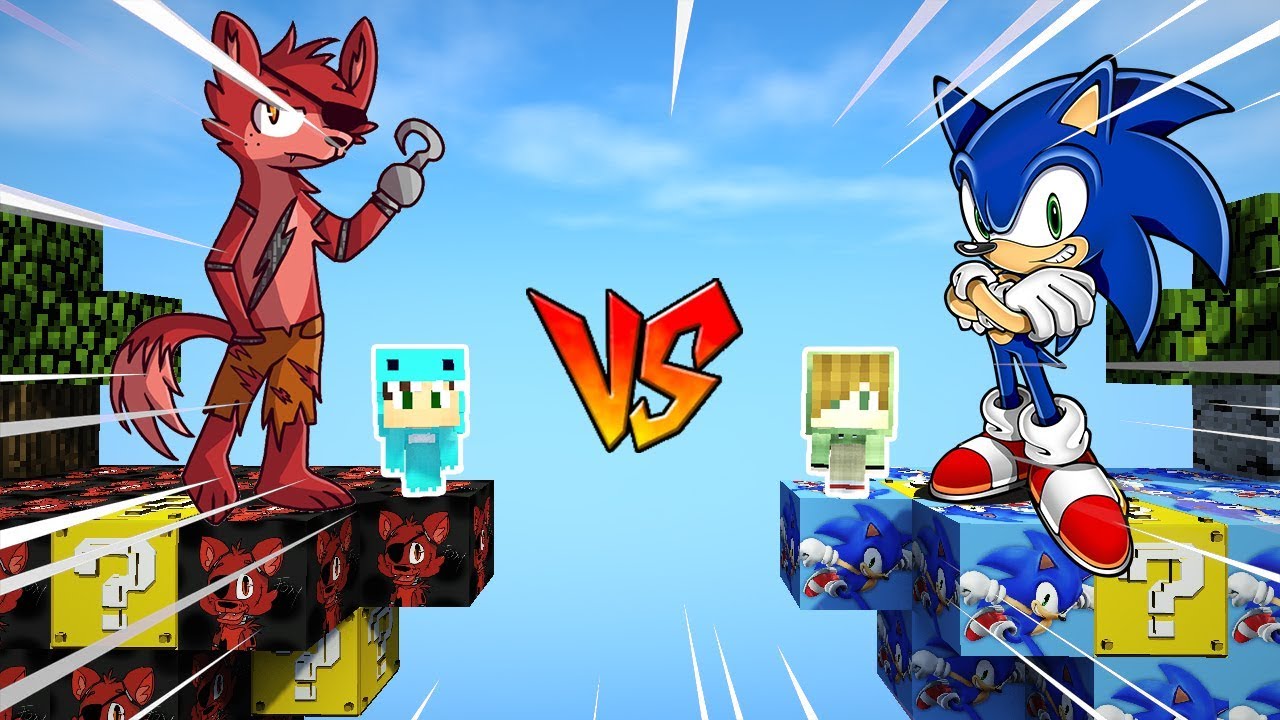 ISLA de FOXY VS ISLA de SONIC 🌴 MINECRAFT BEBE MILO ROLEPLAY CON VITA ISLA VS ISLA