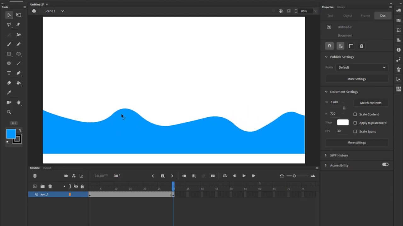 Adobe Animate CC 2020: Shape Tween-Shape Hints