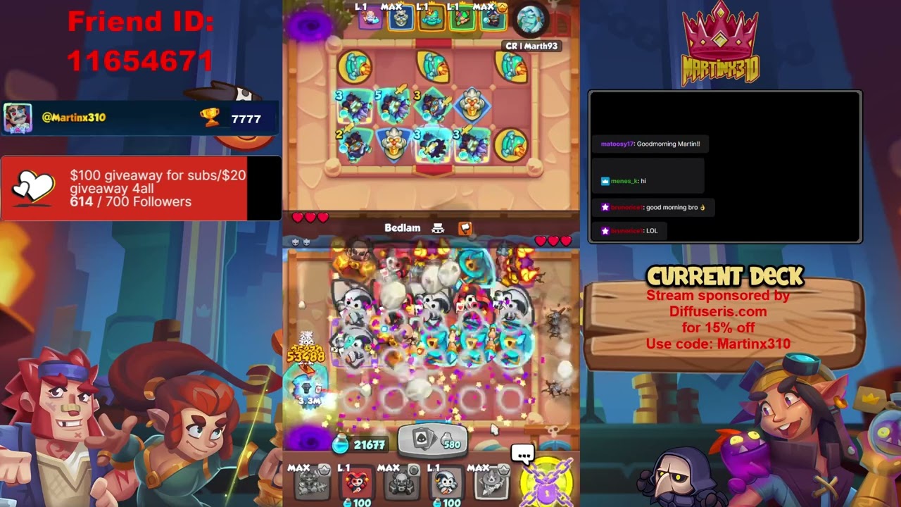 Rush Royale 8k trophy grind!