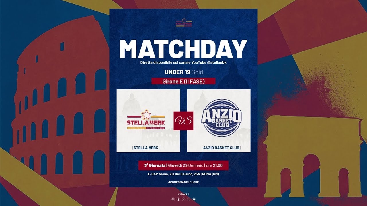 U19 Gold: Stella #EBK 🆚 Anzio Bk Club