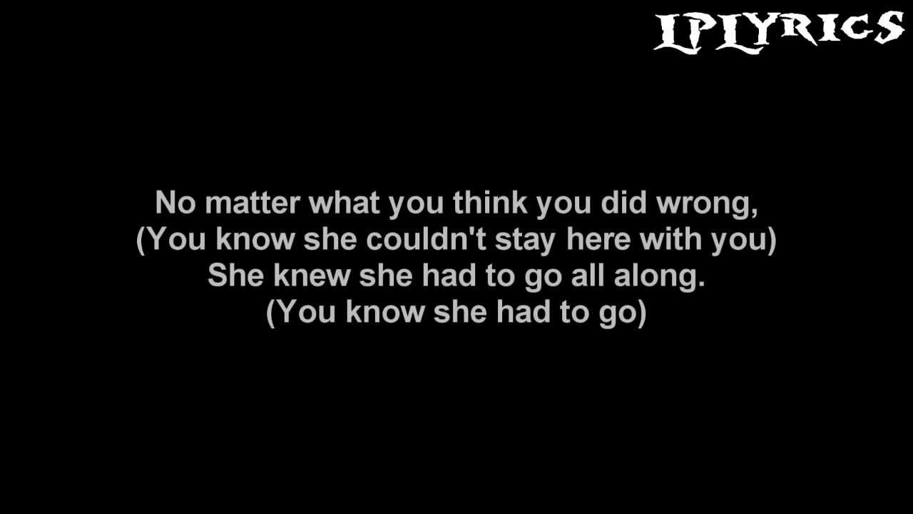Linkin Park - She Couldn't [Lyrics on screen] HD